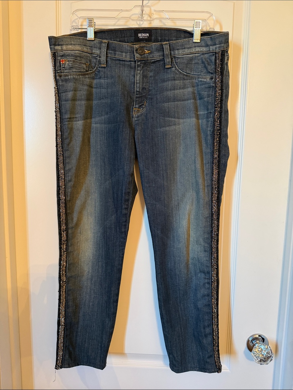 Hudson Jeans With Beaded Side Trim